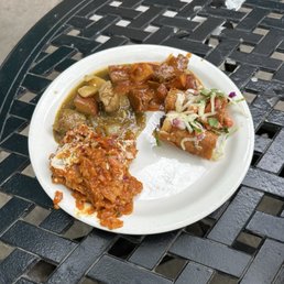Chilaquiles, chile verde, Chilaquiles, chile verde,