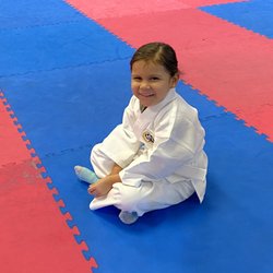 Sanchin Karate Dojo - First day of Karate August 2022 :) she loved it instantly