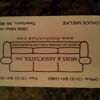 Moss Furniture - Business card of Whom not to use.. - Furniture Stores Near Me - Dearborn, Michigan Moss Furniture - Business card of Whom not to use.. - Furniture Stores Near Me - Dearborn, Michigan