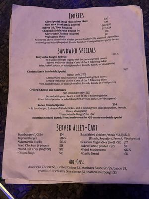 Menu photo 4 The Alley Oakland, CA Menu photo 4 The Alley Oakland, CA