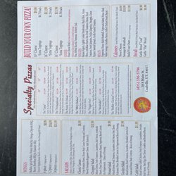 Annie B's Pizzeria - Menu June 2022