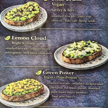 The Local - NEW Avocado Toast Menu! - Coffee & Tea Near Me - Alameda, California