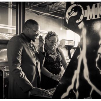 Free Play - Play one of our favorite games during our wedding reception held at FreePlay @sweetqueendesserts @jdpphotography - Bars Near Me - Richardson, Texas