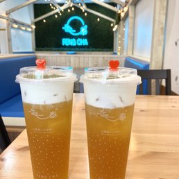 Milk foam tea Milk foam tea