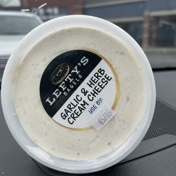 Lefty's Bagels - Garlic & Herb cream cheese - Bagels Near Me - Chesterfield, Missouri