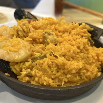 Sofrito Restaurant & Bar - Paella for one- it was fantastic and giant- mussels, shrimp, chorizo, and chicken - Latin American Near Me - Greenville, South Carolina Sofrito Restaurant & Bar - Paella for one- it was fantastic and giant- mussels, shrimp, chorizo, and chicken - Latin American Near Me - Greenville, South Carolina