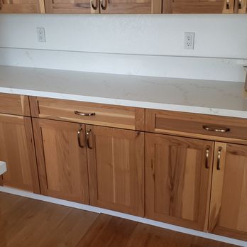 Emser Tile - Quartz Countertop from Emser Tile goes great with the cabinets and handles! - Building Supplies Near Me - Fairfield, California