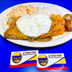 Q Hubo Pues Colombian Food - Q' Hubo Pues Colombian Bistec a Caballo Plate