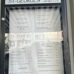 Restaurant le Saint Georges - Menu