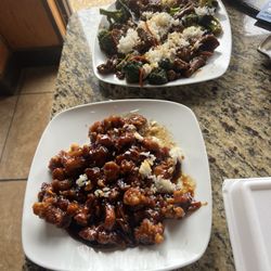 Golden Koi Asian Cuisine - C7. General Tso Chicken and B7. Beef and Broccoli