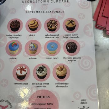 Georgetown Cupcake - September seasonal - Bakeries Near Me - Bethesda, Maryland Georgetown Cupcake - September seasonal - Bakeries Near Me - Bethesda, Maryland