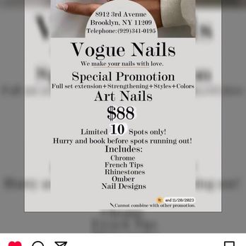 Vogue Nails & Lashes - special nail style for wife - Nail Technicians Near Me - Brooklyn, New York Vogue Nails & Lashes - special nail style for wife - Nail Technicians Near Me - Brooklyn, New York