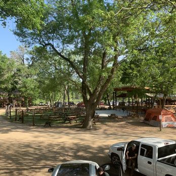 Son's Blue River Camp - View from the cabana's second story - Rafting/Kayaking Near Me - Kingsbury, Texas Son's Blue River Camp - View from the cabana's second story - Rafting/Kayaking Near Me - Kingsbury, Texas