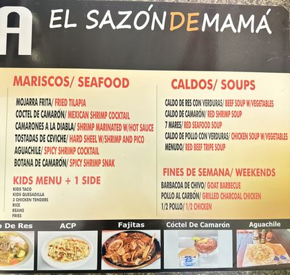 Menu photo 2 Taqueria El Sazon De Mama Angier, NC Menu photo 2 Taqueria El Sazon De Mama Angier, NC