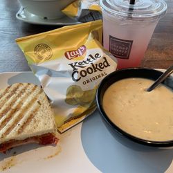 Corner Bakery Cafe - Pick 2 - Italian Panini and Loaded Baked Potato Soup