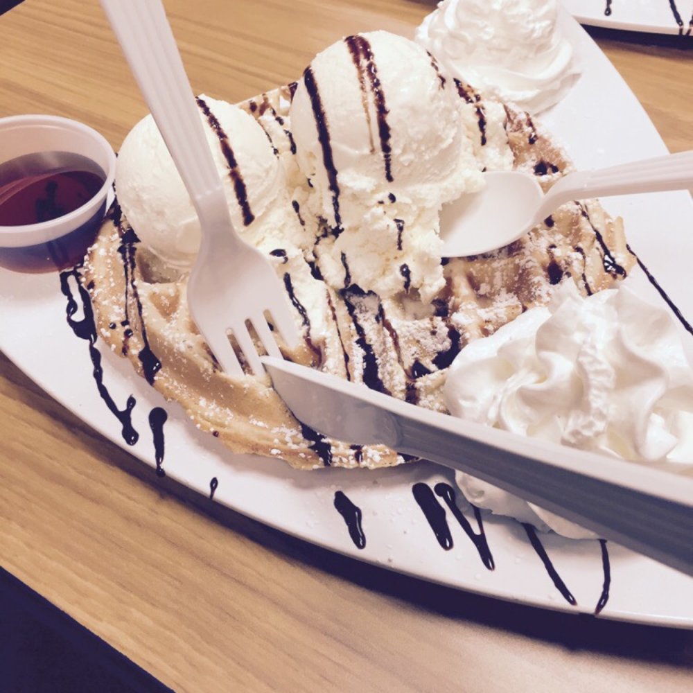 Crazy Crepe Cafe - Belgian waffle with ice cream - Creperies Near Me - Smithtown, New York Crazy Crepe Cafe - Belgian waffle with ice cream - Creperies Near Me - Smithtown, New York