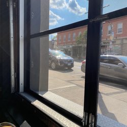 The WORKS Gourmet Burger Bistro - Nice view of a couple of cars.