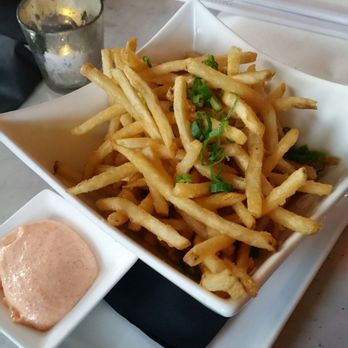 Leaf Bar & Lounge - Fries with mentaiko sauce ($5) - Lounges Near Me - Flushing, New York Leaf Bar & Lounge - Fries with mentaiko sauce ($5) - Lounges Near Me - Flushing, New York