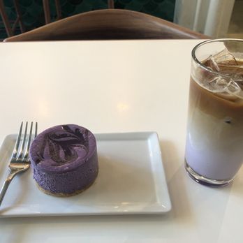 Hood Famous - Ube cheesecake & iced ube macchiato - Cafes Near Me - Seattle, Washington Hood Famous - Ube cheesecake & iced ube macchiato - Cafes Near Me - Seattle, Washington