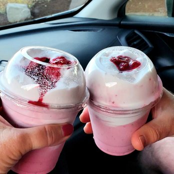 Burgerville - Raspberry Shake, non dairy - Burgers Near Me - Gresham, Oregon