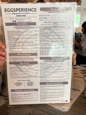 Menu photo 1 Eggsperience Cafe Chicago, IL Menu photo 1 Eggsperience Cafe Chicago, IL