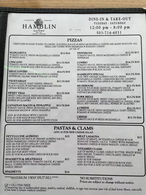 Menu photo 4 Hamblin Eatery Lafayette, OR