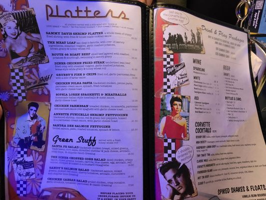 Menu photo 6 Corvette Diner San Diego, CA