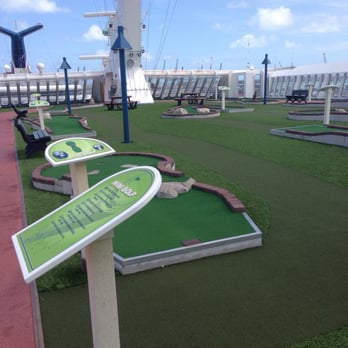 Carnival Ecstasy Cruise Ship - Golf course! Really nice, quiet area to play or have lunch. There were no clubs and balls the entire trip. - Boat Tours Near Me