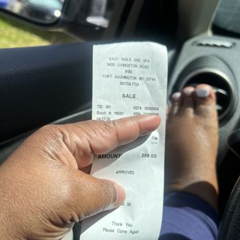 Eazy Nails Spa - Waste of my hard earned money! - Nail Salons Near Me - Waldorf, Maryland