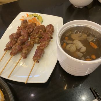 Taoyuan Neverland - AF7 - Garlic Cumin Lamb Skewers + The Ginseng Chicken Soup combo that came with R13 - Hong Kong Style Cafe Near Me - Markham, Ontario Taoyuan Neverland - AF7 - Garlic Cumin Lamb Skewers + The Ginseng Chicken Soup combo that came with R13 - Hong Kong Style Cafe Near Me - Markham, Ontario