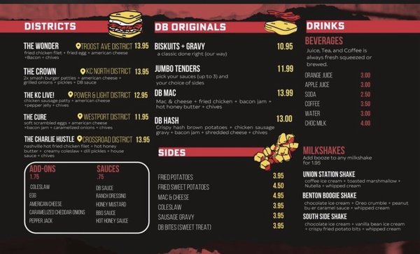 Menu photo 1 District Biskuits North Kansas City, MO