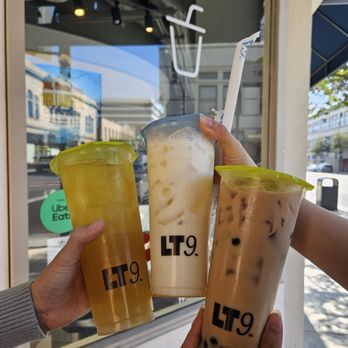LT9 Tea Blends - Jasmine green tea with jelly, oolong milk tea with pudding, and ceylon milk tea with boba - Bubble Tea Near Me - Pasadena, California
