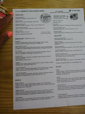 Menu photo 7 Fresca Vida Florida Clearwater, FL Menu photo 7 Fresca Vida Florida Clearwater, FL