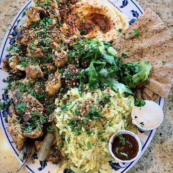 Jerusalem Organic Kitchen - Chicken Shawerma Platter! - Middle Eastern Near Me - Berkeley, California