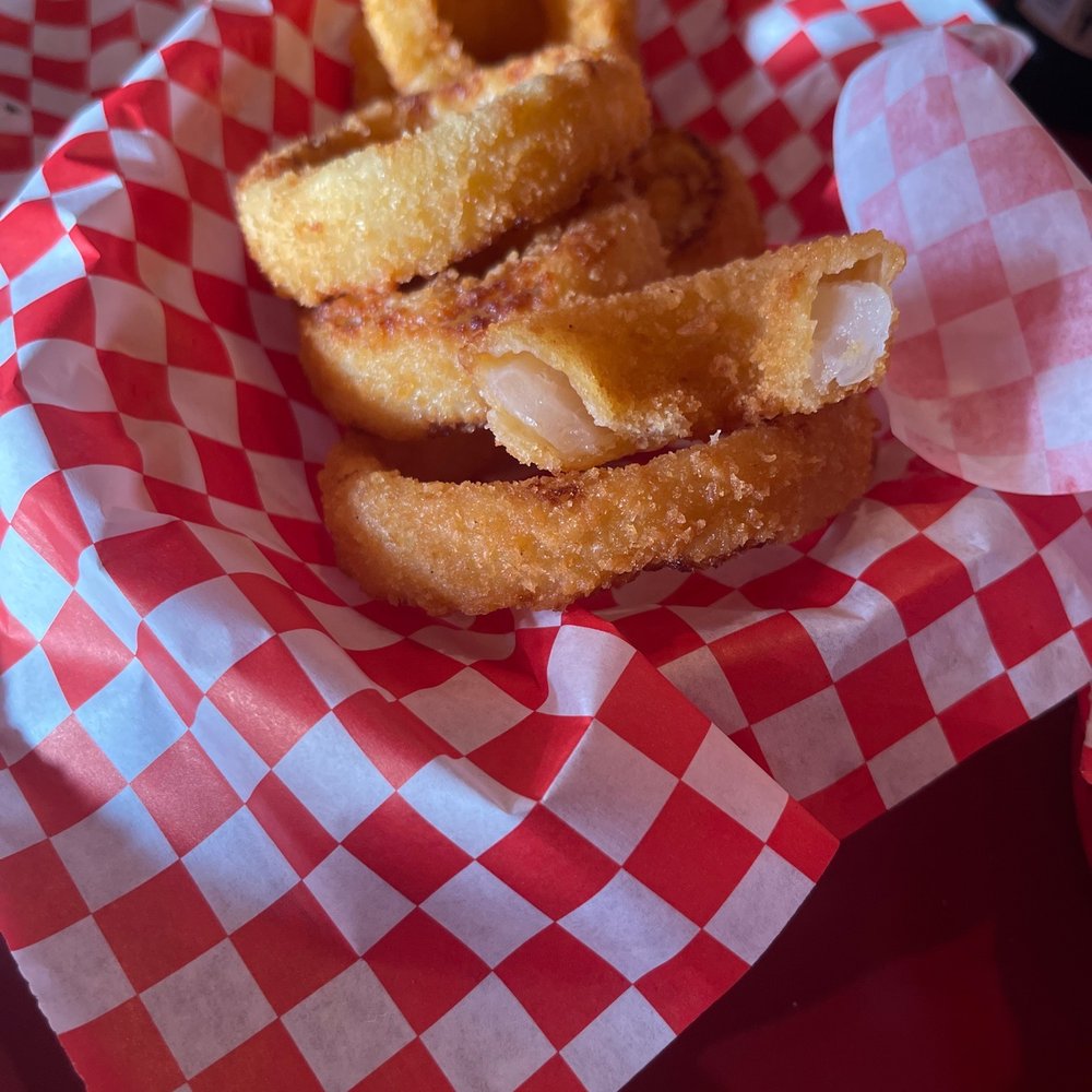 Onion rings with real onions. Onion rings with real onions.