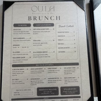 OU LA - Brunch menu as of 8/2026 - Cocktail Bars Near Me - Carteret, New Jersey OU LA - Brunch menu as of 8/2026 - Cocktail Bars Near Me - Carteret, New Jersey