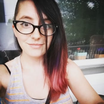 Beauty - Dark brown to pink ombre by Ashley - Hair Salons Near Me - Milwaukee, Wisconsin