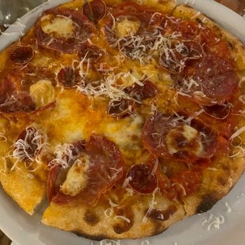 Cavalletta Restaurant - Disappointing Charcuterie Pizza (hard pass on this one) - New American Near Me - Aptos, California