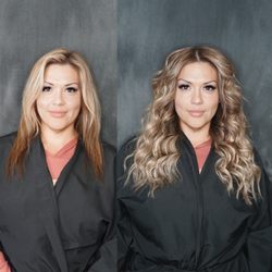 Stylush Salon - My before and after NBR extensions. these are amazing.