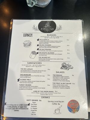 Menu photo 4 D Street Cafe Coos Bay, OR Menu photo 4 D Street Cafe Coos Bay, OR