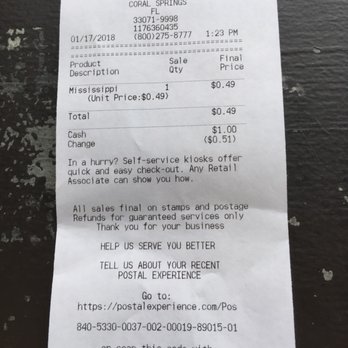 USPS - Wow a stamp is actually still $.49 !!!! - Post Offices Near Me - Coral Springs, Florida USPS - Wow a stamp is actually still $.49 !!!! - Post Offices Near Me - Coral Springs, Florida