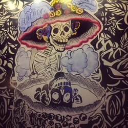 Pajarito - Cool looking skull mural