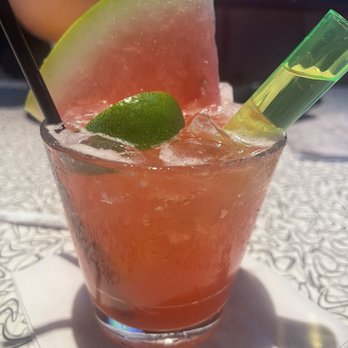 Bubba's 33 - Watermelon margarita with a rocker - Sports Bars Near Me - Tampa, Florida