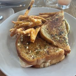 Caprese Grilled Cheese with Fries