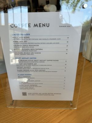 Menu photo 4 Blue Bottle Coffee - B Street San Mateo, CA