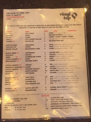 Menu photo 8 Vinyl Tap Nashville, TN Menu photo 8 Vinyl Tap Nashville, TN
