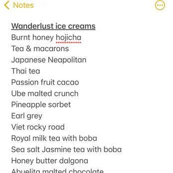 Wanderlust Creamery - My personal ranking of all the Wanderlust ice cream flavors I've tried - Ice Cream & Frozen Yogurt Near Me - Pasadena, California Wanderlust Creamery - My personal ranking of all the Wanderlust ice cream flavors I've tried - Ice Cream & Frozen Yogurt Near Me - Pasadena, California