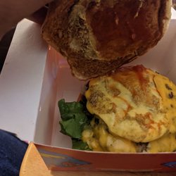 MrBeast Burger - The smattering of ketchup and mayo that costs and extra 50 cents each on the tiny, ice cold burger