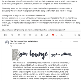 engage responsibly. practice self-awareness, self-reflection, thoughtfulness...isn't that what yoga entails, om lounge? engage responsibly. practice self-awareness, self-reflection, thoughtfulness...isn't that what yoga entails, om lounge?