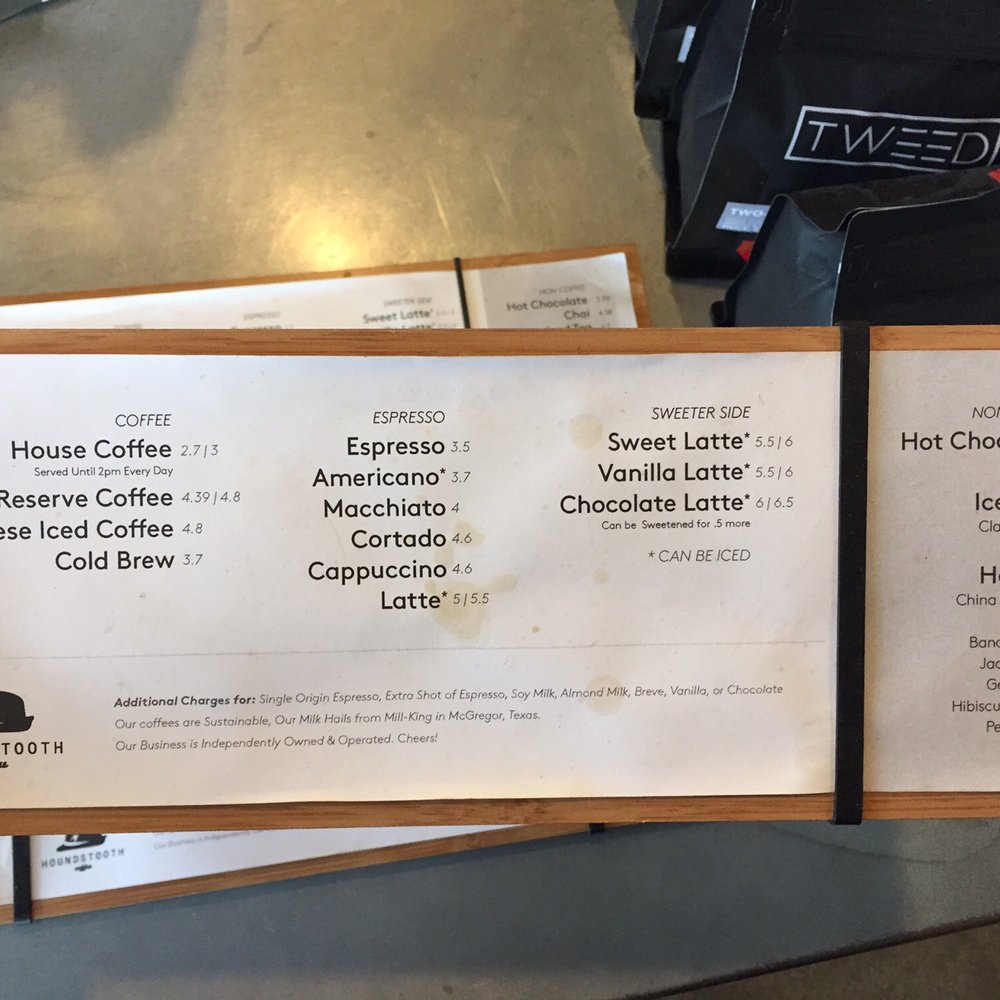 Houndstooth Coffee - Coffee & Tea Near Me - Dallas, Texas